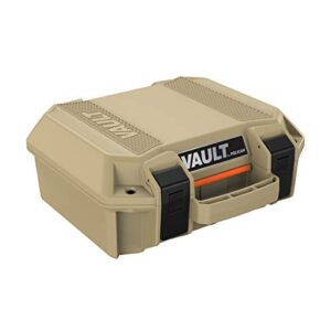 vault by pelican – v100 multi-purpose hard case with foam (tan)