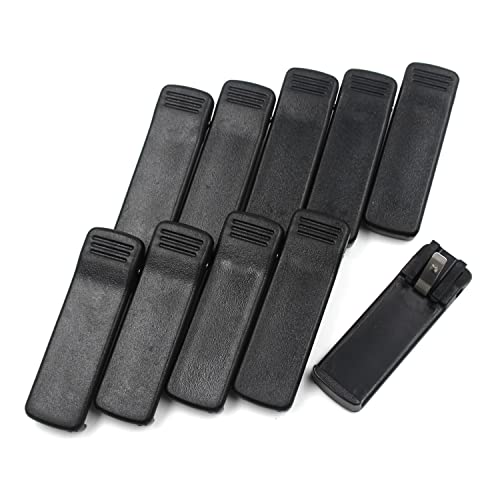 Tmoufulo (10-Pack) HLN8255 HLN8255B Belt Clip for Motorola CP200 CP200D CP140 CP150 CP180 GP3688 EP450 PR400 PMNN4251 NNTN4497 NNTN4970 NNTN4851 Two Way Radios