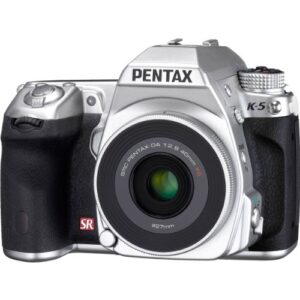 new pentax k-5 dslr camera silver edition with da40mmf2.8 xs silver lens