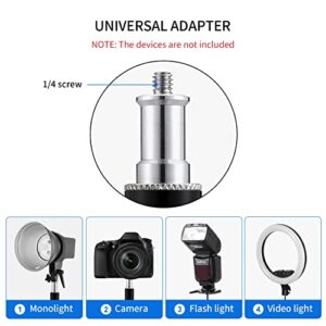 Selens 2 Pack Camera Ceiling Mount, 11" Wall Mount Bracket with 1/4" Universal Adapter for Video Light, Ring Light, Softbox, Reflector, Led Light