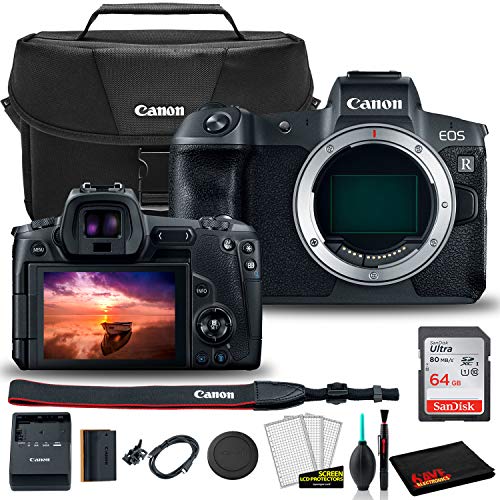 Canon EOS R Mirrorless Digital Camera (Body Only) (3075C002) + EOS Bag + Sandisk Ultra 64GB Card + Clean and Care Kit (International Model)