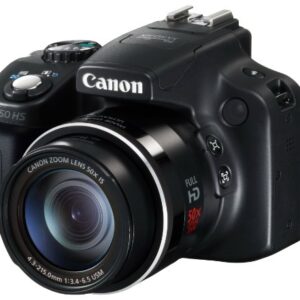 Canon PowerShot SX50 HS 12MP Digital Camera with 2.8-Inch LCD (Black) - International Version (No Warranty)
