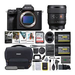 sony alpha a7s iii mirrorless digital camera with 24mm g-master lens bundle (6 items)