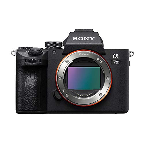 Sony Alpha a7 III Mirrorless Digital Camera Bundle with 28-70mm OSS Lens and FE 50mm f/1.8 Lens, Photo Software Suite, 64GB SD Memory Card, Rechargeable Battery (2-Pack) and Charger, and Bag (6 Items)