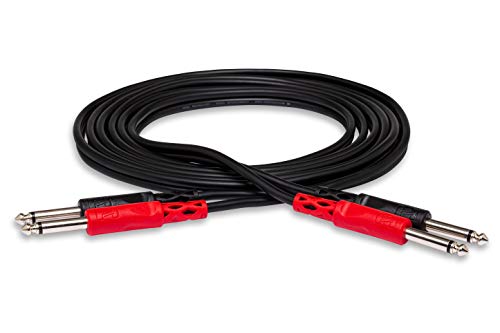 Hosa CPP-202 Dual 1/4" TS to Dual 1/4" TS Stereo Interconnect Cable, 2 Meters