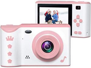iegeek kids camera,kids digital camera 1080p 2.8 inch rechargeable touch screen camera toddler toys video recorder gifts for kids 3-12 with 32g memory card