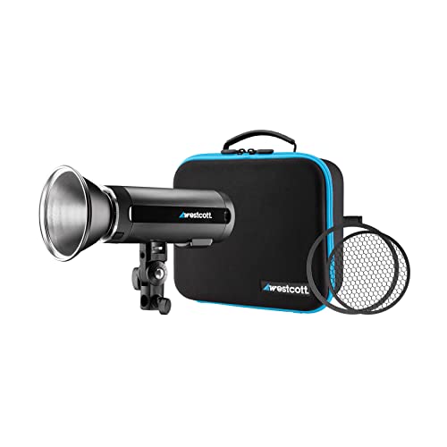 Westcott FJ200 200Ws Strobe Light Bundle with 64GB SD Card and Photography Backdrop Boards (3 Items)