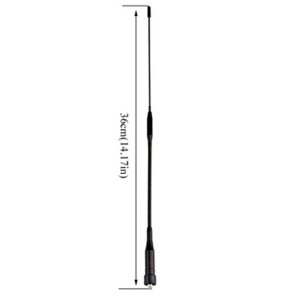 Ailunce Two Way Radio Antenna Dual Band SMA-F VHF UHF 136-174/400-480MHz Compatible with Ailunce HD1 Retevis RT29 Walkie Talkies (1 Pack)