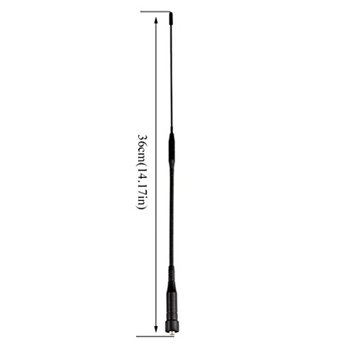 Ailunce Two Way Radio Antenna Dual Band SMA-F VHF UHF 136-174/400-480MHz Compatible with Ailunce HD1 Retevis RT29 Walkie Talkies (1 Pack)