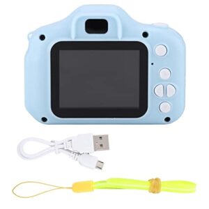 disposable camera kids camera girls toys for 3 4 5 6 7 8 year old birthday 2 inch1080p toddler camera portable children digital video camera for 3-10 year old girl with charging cable (blue)