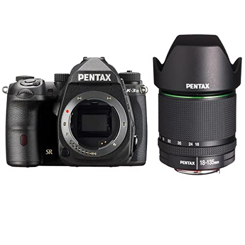 Pentax K-3 Mark III APS-C-Format DSLR Camera Body, Black SMC DA 18-135mm f/3.5-5.6 ED AL IF DC WR Lens