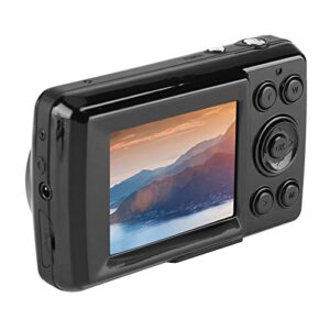 digital camera, compact vlogging camera 16mp 720p 30fps 4x zoom hd digital video camera for beginner photography (black)