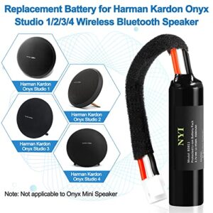 NYI [Upgraded 3500mAh] Replacement Battery for Harman Kardon Onyx Studio 1/2/ 3/4 Wireless Bluetooth Speaker