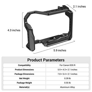 SmallRig Camera Cage for Canon R, Built-in Cold Shoe and Anti-Twist Design Cage CCC2803