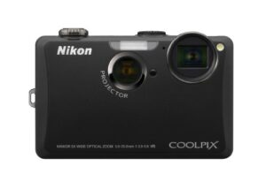 nikon coolpix s1100pj 14 mp digital camera with 5x wide angle optical vibration reduction (vr) zoom and 3-inch lcd and built-in projector (black) (old model)