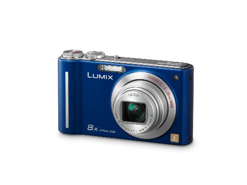 Panasonic Lumix DMC-ZR1 12.1MP Digital Camera with 8x POWER Optical Image Stabilized Zoom and 2.7 inch LCD (Blue)