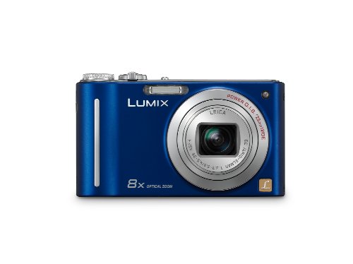 Panasonic Lumix DMC-ZR1 12.1MP Digital Camera with 8x POWER Optical Image Stabilized Zoom and 2.7 inch LCD (Blue)