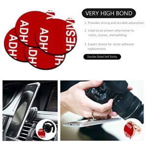 Very High Bond Sticky Adhesive, AZXYI 12 PCS Double Side Stickers Adhesive Replacement Compatible with Socket Mount Base, Round Adhesive Tape for Car Magnetic Phone Holder Base & Phone Ring Holer Base