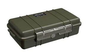 pelican 1060 micro case – for iphone, gopro, camera, and more (od green)