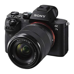 Sony Alpha a7II Mirrorless Digital Camera Bundle with 28-70mm f/3.5-5.6 OSS and FE 50mm f/1.8 Lens, Photo Software Suite, 64GB SD Memory Card, Rechargeable Battery (2-Pack) and Charger, Bag (6 Items)