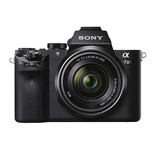 Sony Alpha a7II Mirrorless Digital Camera Bundle with 28-70mm f/3.5-5.6 OSS and FE 50mm f/1.8 Lens, Photo Software Suite, 64GB SD Memory Card, Rechargeable Battery (2-Pack) and Charger, Bag (6 Items)