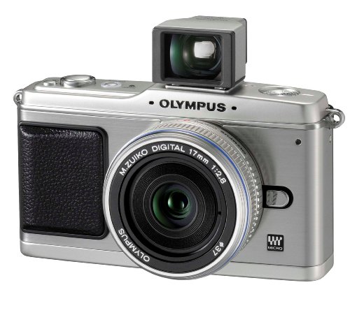 Olympus PEN E-P1 12.3 MP Micro Four Thirds Interchangeable Lens Digital Camera with 17mm f/2.8 Lens and Viewfinder (Silver)