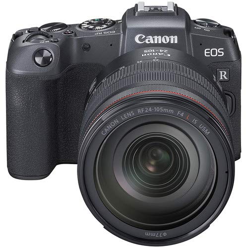 Canon EOS RP Mirrorless Digital Camera with RF 24-105mm f/4L is USM Lens Plus Mount Adapter EF-EOS R Bundled w/ (Pro Microphone, 4 Pack Photo Editing Software & More)