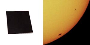 thousand oaks optical 4″x4″ solar filter sheet for telescopes, binoculars and cameras