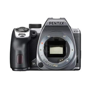 Pentax K-70 DSLR Body, Silver Bundle with Corel PC Photo Editing Software, Bag, 64GB SD Card