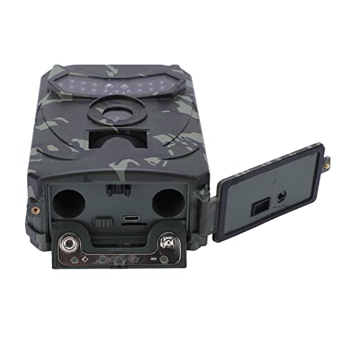 Trail Camera, 20MP Photo Resolution Infrared Motion Camera IP56 0.8S Photo Taking Time Long Service Life 1080P High Definition for House Monitoring