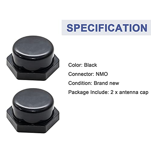 Anina NMO Antenna Mount Cap with O Ring Seal Dust Weather Rain Cover 2-Pack