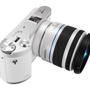 Samsung NX300M 20.3MP CMOS Smart WiFi & NFC Mirrorless Digital Camera with 18-55mm Lens and 3.3" AMOLED Touch Screen (White)