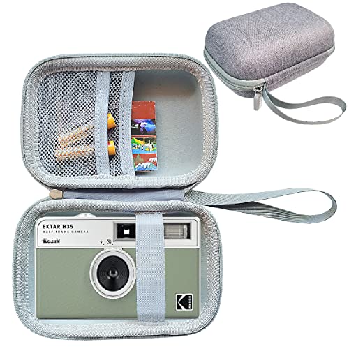 JCHPINE Hard Carrying Case for KODAK EKTAR H35 Half Frame Film Camera, Protective Storage Travel Case for Kodak Ultra F9 M35 Film Camera Accessories (Only Case) (Grey)