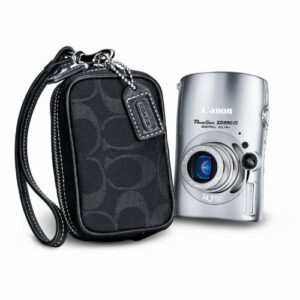 Canon Powershot SD990IS 14.7MP Digital Camera with 3.7x Optical Image Stabilized Zoom Coach Kit (Silver)