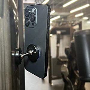 NorthCoastTrendy Gym Dual Magnetic Mount and Phone Holder. N50 Magnet- Top Magnetic Hold for Any Metal Surface. Videos and Pictures.