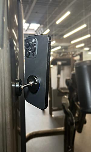 NorthCoastTrendy Gym Dual Magnetic Mount and Phone Holder. N50 Magnet- Top Magnetic Hold for Any Metal Surface. Videos and Pictures.