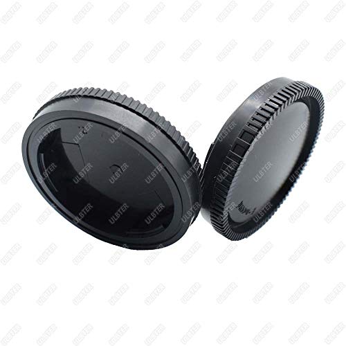 Body Cap + Rear Lens Cover for Sony Alpha A6600 A6500 A6400 A6300 A6100 A6000 A5100 A5000 A7R IV/A7R II/A7R III/A7R/A7 IV /A7 III/A7 II/A7/A7C/A7S III /A1 / FX3 E Mount