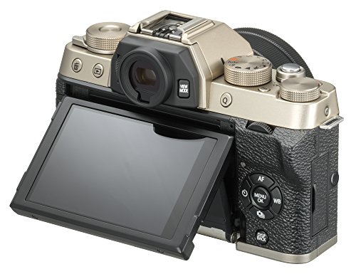 Fujifilm X-T100 Mirrorless Digital Camera w/XC15-45mmF3.5-5.6 OIS PZ Lens - Champagne Gold