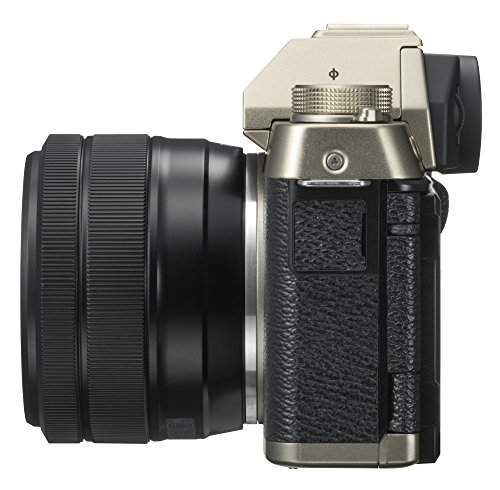 Fujifilm X-T100 Mirrorless Digital Camera w/XC15-45mmF3.5-5.6 OIS PZ Lens - Champagne Gold