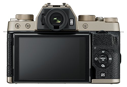 Fujifilm X-T100 Mirrorless Digital Camera w/XC15-45mmF3.5-5.6 OIS PZ Lens - Champagne Gold