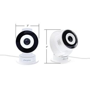 XTREME DIGITAL LIFESTYLE ACCESSORIES Energizer Smart Wi-Fi White Indoor Camera, 1080P Full HD, Cloud/Micro-SD Card Support