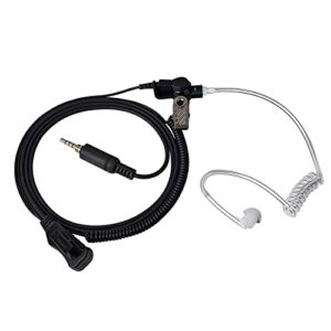 uayesok waterproof acoustic tube walkie talkie earpiece with mic ptt 3.5mm screw thread headset for yaesu vx-6 vx-6r vx-7r vx-170 ft-270 standard horizon hx210 hx400 hx750s hx870 hx890