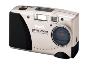 kodak dc215 1mp digital camera w/ 2x optical zoom, silver