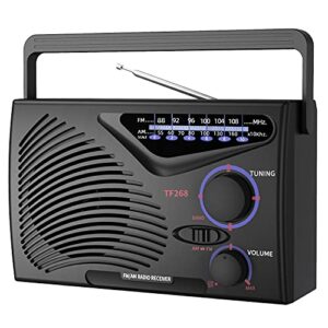 radios portable am fm,portable radios with rechargeable battery,ac power plug in&dc-5v in,vintage or emergency radio