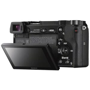 Sony Alpha a6000 Mirrorless Digital Camera with 16-50mm + 55-210mm Lenses with 2X 64GB Memory Card -International Model