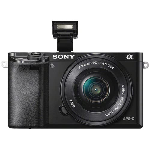 Sony Alpha a6000 Mirrorless Digital Camera with 16-50mm + 55-210mm Lenses with 2X 64GB Memory Card -International Model