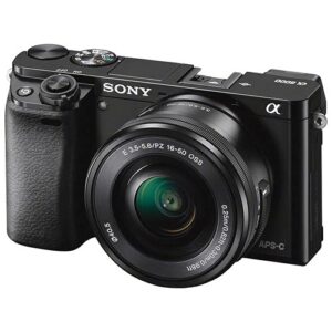 Sony Alpha a6000 Mirrorless Digital Camera with 16-50mm + 55-210mm Lenses with 2X 64GB Memory Card -International Model