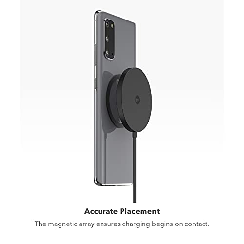 mophie snap+ Wireless Charger - 15W Wireless Charging pad for Qi-Enabled and MagSafe Compatible Devices, compatible with All new iPhones