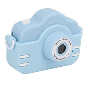 ciciglow kids camera, 200w rear len 4 x magnification removable silicone sleeve for boys&girls children toddler(blue)