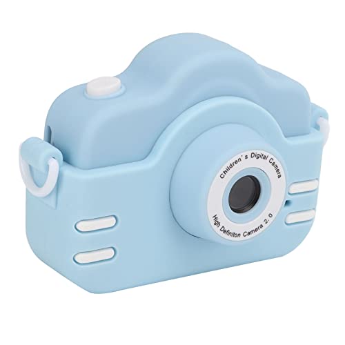 ciciglow Kids Camera, 200W Rear Len 4 x Magnification Removable Silicone Sleeve for Boys&Girls Children Toddler(Blue)